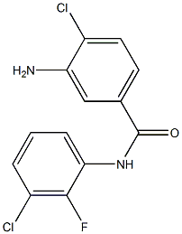 3-amino-4-chloro-N-(3-chloro-2-fluorophenyl)benzamide Structure
