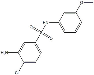 3-amino-4-chloro-N-(3-methoxyphenyl)benzene-1-sulfonamide Struktur