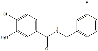 3-amino-4-chloro-N-[(3-fluorophenyl)methyl]benzamide Structure