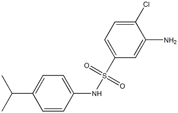 3-amino-4-chloro-N-[4-(propan-2-yl)phenyl]benzene-1-sulfonamide