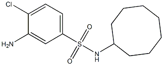 3-amino-4-chloro-N-cyclooctylbenzene-1-sulfonamide 结构式