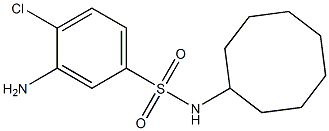 3-amino-4-chloro-N-cyclooctylbenzene-1-sulfonamide,,结构式