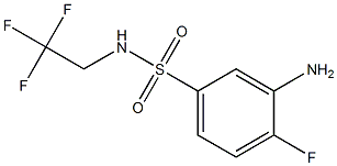 3-amino-4-fluoro-N-(2,2,2-trifluoroethyl)benzene-1-sulfonamide Structure