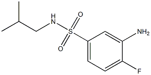 3-amino-4-fluoro-N-(2-methylpropyl)benzene-1-sulfonamide Structure