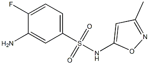 3-amino-4-fluoro-N-(3-methyl-1,2-oxazol-5-yl)benzene-1-sulfonamide Structure
