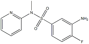 3-amino-4-fluoro-N-methyl-N-(pyridin-2-yl)benzene-1-sulfonamide
