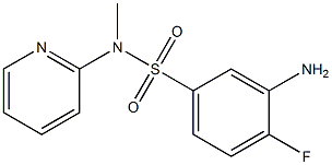 3-amino-4-fluoro-N-methyl-N-(pyridin-2-yl)benzene-1-sulfonamide|