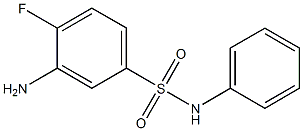 3-amino-4-fluoro-N-phenylbenzene-1-sulfonamide Struktur