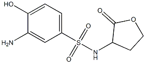 3-amino-4-hydroxy-N-(2-oxooxolan-3-yl)benzene-1-sulfonamide Struktur