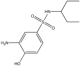 3-amino-4-hydroxy-N-(pentan-3-yl)benzene-1-sulfonamide Structure