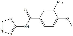 3-amino-4-methoxy-N-(1,3,4-thiadiazol-2-yl)benzamide Structure