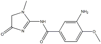 3-amino-4-methoxy-N-(1-methyl-4-oxo-4,5-dihydro-1H-imidazol-2-yl)benzamide Structure