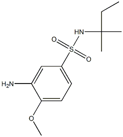 3-amino-4-methoxy-N-(2-methylbutan-2-yl)benzene-1-sulfonamide Structure