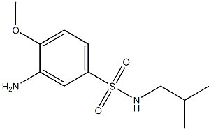 3-amino-4-methoxy-N-(2-methylpropyl)benzene-1-sulfonamide Structure