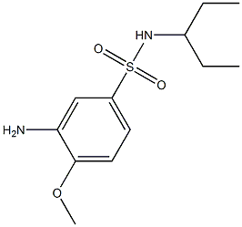 3-amino-4-methoxy-N-(pentan-3-yl)benzene-1-sulfonamide Structure