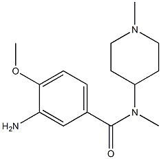 3-amino-4-methoxy-N-methyl-N-(1-methylpiperidin-4-yl)benzamide
