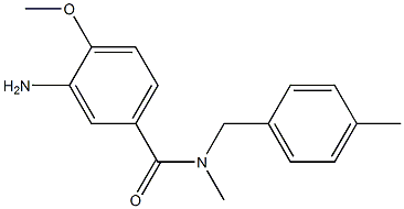 3-amino-4-methoxy-N-methyl-N-[(4-methylphenyl)methyl]benzamide|