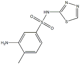 3-amino-4-methyl-N-(1,3,4-thiadiazol-2-yl)benzene-1-sulfonamide|