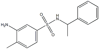  3-amino-4-methyl-N-(1-phenylethyl)benzene-1-sulfonamide