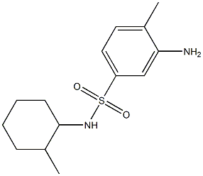 3-amino-4-methyl-N-(2-methylcyclohexyl)benzene-1-sulfonamide Struktur