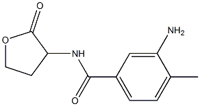 3-amino-4-methyl-N-(2-oxooxolan-3-yl)benzamide Structure