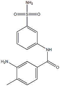 3-amino-4-methyl-N-(3-sulfamoylphenyl)benzamide,,结构式