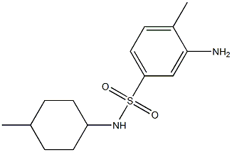 3-amino-4-methyl-N-(4-methylcyclohexyl)benzene-1-sulfonamide