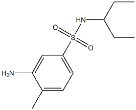 3-amino-4-methyl-N-(pentan-3-yl)benzene-1-sulfonamide Structure