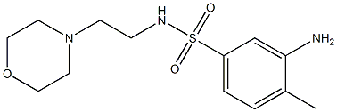 3-amino-4-methyl-N-[2-(morpholin-4-yl)ethyl]benzene-1-sulfonamide Structure