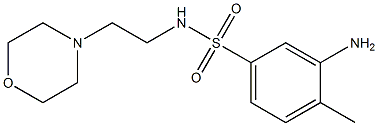  3-amino-4-methyl-N-[2-(morpholin-4-yl)ethyl]benzene-1-sulfonamide