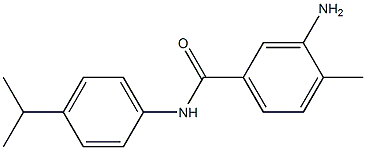 3-amino-4-methyl-N-[4-(propan-2-yl)phenyl]benzamide 化学構造式