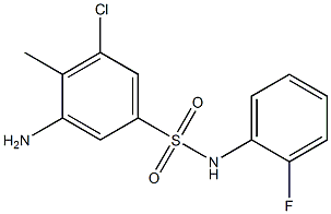 3-amino-5-chloro-N-(2-fluorophenyl)-4-methylbenzene-1-sulfonamide
