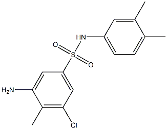 3-amino-5-chloro-N-(3,4-dimethylphenyl)-4-methylbenzene-1-sulfonamide