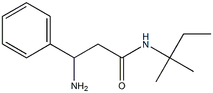 3-amino-N-(1,1-dimethylpropyl)-3-phenylpropanamide