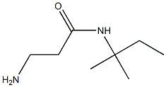3-amino-N-(1,1-dimethylpropyl)propanamide,,结构式