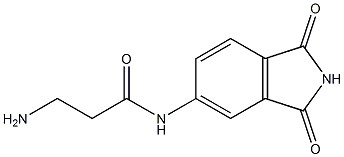 3-amino-N-(1,3-dioxo-2,3-dihydro-1H-isoindol-5-yl)propanamide,,结构式