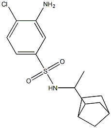 3-amino-N-(1-{bicyclo[2.2.1]heptan-2-yl}ethyl)-4-chlorobenzene-1-sulfonamide|