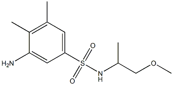  3-amino-N-(1-methoxypropan-2-yl)-4,5-dimethylbenzene-1-sulfonamide