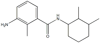 3-amino-N-(2,3-dimethylcyclohexyl)-2-methylbenzamide 化学構造式