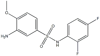 3-amino-N-(2,4-difluorophenyl)-4-methoxybenzene-1-sulfonamide