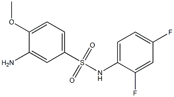  3-amino-N-(2,4-difluorophenyl)-4-methoxybenzene-1-sulfonamide