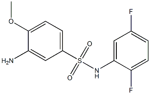 3-amino-N-(2,5-difluorophenyl)-4-methoxybenzene-1-sulfonamide Structure