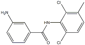 3-amino-N-(2,6-dichloro-3-methylphenyl)benzamide 结构式