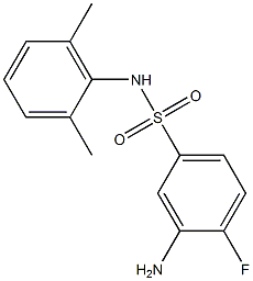  3-amino-N-(2,6-dimethylphenyl)-4-fluorobenzene-1-sulfonamide