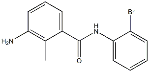 3-amino-N-(2-bromophenyl)-2-methylbenzamide,,结构式