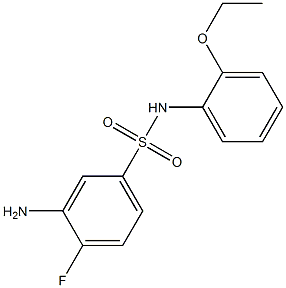 3-amino-N-(2-ethoxyphenyl)-4-fluorobenzene-1-sulfonamide
