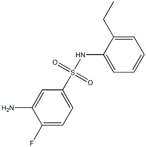 3-amino-N-(2-ethylphenyl)-4-fluorobenzene-1-sulfonamide