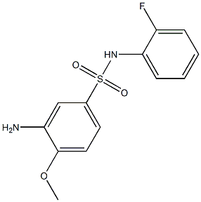 3-amino-N-(2-fluorophenyl)-4-methoxybenzene-1-sulfonamide