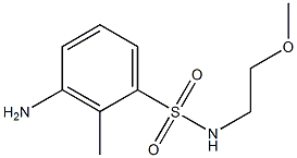 3-amino-N-(2-methoxyethyl)-2-methylbenzene-1-sulfonamide Structure