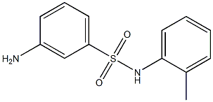 3-amino-N-(2-methylphenyl)benzene-1-sulfonamide 结构式